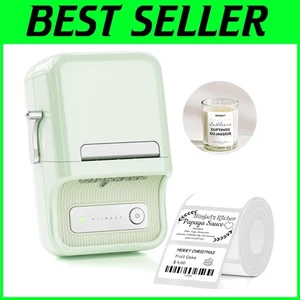 Compact Mint Green Label Maker Machine for Home Organization - Picture 1 of 10
