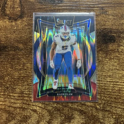 KAIIR ELAM BILLS RED SHOCK PRIZM 2024 PANINI SELECT  - Image 1 of 2