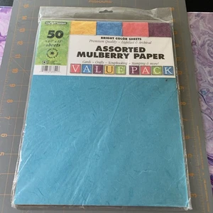 The Paper company Assorted Mulberry Paper 50 sheets 8.5"x11" - Picture 1 of 3