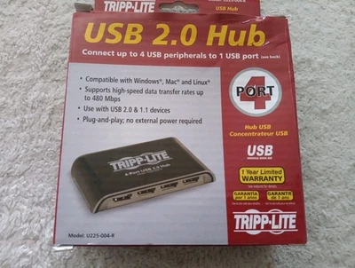 TRIPP LITE MASTER-POWER  4-PORT USB HUB OVER CAT5 M/FX4 - Image 1 of 2