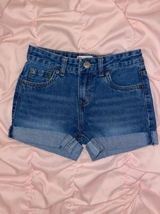 Levi's Girls Girlfriend Shorty Shorts Blue Size 8 Reg - Picture 1 of 8