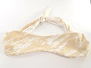 Onia Women's Allegra Bandeau Bikini Top Beige White Sz XS NWT $98 - Picture 1 of 6