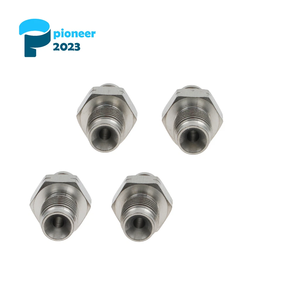 Adaptador de acessórios de freio invertidos métricos 4 x 3AN para M10 x 1,0 aço inoxidável - Imagem 1 de 4