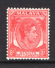 M15201 Malaysia-Straits Settlements 1937-41 SGN/A1 - Unissued 8c scarlet.