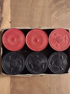 Checkers Black Red Lot Of 29 Vintage - Picture 1 of 6