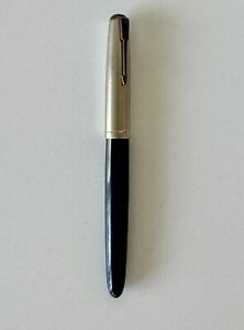 Vintage Parker 51 Black Fountain Pen with Jeweled Cap