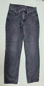 Old Navy Mens Size 30x32 Built-In Tough Black Denim Jeans Straight Tapered Leg - Picture 1 of 7