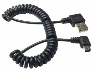 Mini 5-Pin USB Right Angle Male to USB-A Right Angle Cable 1.5m - Picture 1 of 6