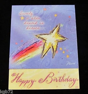 Leanin Tree Birthday Greeting Card Wishes Stars Multi Color Notions Series P26 - Picture 1 of 2