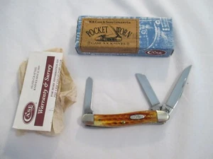 Case XX 2007 Pocket Worn Harvest Orange Stockman, Item 07403 - Picture 1 of 8