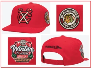 New Chicago Blackhawks Mitchell & Ness 2025 NHL Winter Classic Snapback Cap Hat - Picture 1 of 5