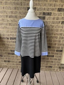 Loft Women's Size L Blue Classic Long Sleeves Dress NWT - Picture 1 of 7
