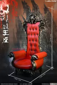 Wolfking 1/6 WK88006A Schädel Thron Sofa Stuhl Modell für 12"" Actionfigur Puppe - Bild 1 von 12