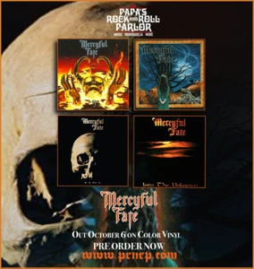 Mercyful Fate Nine-Time-Into the Unknown-In the Shadows 4 pak Vinyl Presale 10-6 - Imagen 1 de 5