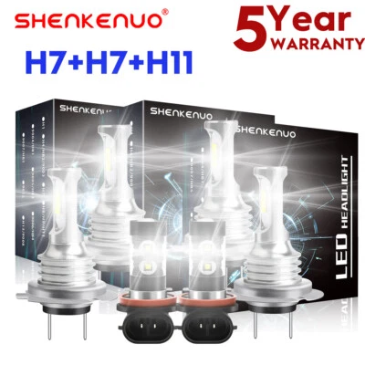 Para Mercedes-Benz E350 E320 E550 -6x 6000K Faro LED + Kit Faros Antiniebla Foto 1 de 4