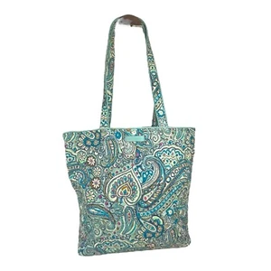 Vera Bradley Daisy Dot Paisley Purse Tote Shoulder Bag Quilted Cotton - Floral - Picture 1 of 13