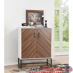 Sideboard Buffet Cabinet 2 Doors Accent Storage Console Kitchen Living Room New - Picture 1 of 7