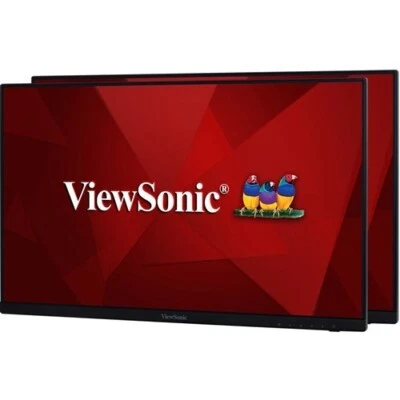 ViewSonic 22" 1920 x 1080 IPS Frameless Dual Pack Head-Only Monitors - Black - Image 1 of 3
