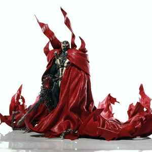 1/12 Custom Wired Deluxe Red Cape Cloak Set For 7'' Mcfarlane Spawn(No Figure) - Picture 1 of 11