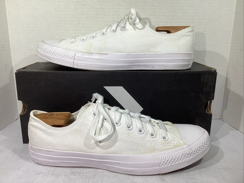 Sneakers Converse donna taglia 13 EU 45 bianche monocromatiche CT AS SP OX AJ 703