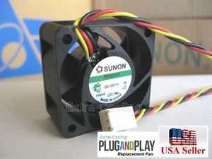 1x ventilador de repuesto silencioso para Dell Force10 S50 48 puertos, 12 ~ 18 dBA bajo ruido - Imagen 1 de 3