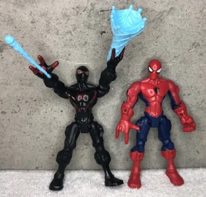 Hasbro Marvel Super Hero Mashers Spiderman & Ultimate Miles Morales 2020 Figures - Picture 1 of 5