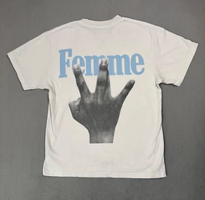 Homme Femme Twisted Fingers Vtg Y2K Westside Skate Grunge 3D T Shirt -S - Picture 1 of 10