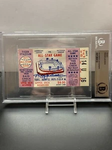 1971 DETROIT TIGERS ALL-STAR TICKET AUTOGRAPHED BY REGGIE JACKSON - Picture 1 of 4