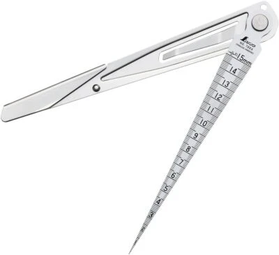 Shinwa Taper Gauge 62603 1.0mm-15mm Inner diameter, Gap Scale with Metal Case - Image 1 of 4