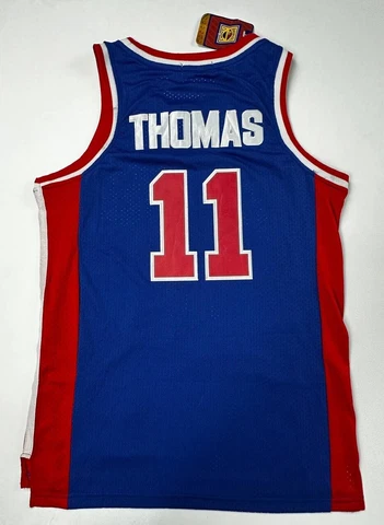 Vintage Mitchell & Ness Isiah Thomas #11 88-89 Detroit Pistons size 48 (M) New Cover