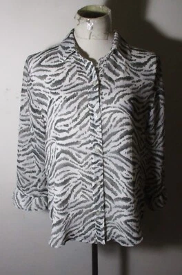 Blusa ALFRED DUNNER Gris Manga 3/4 Talla 10 Foto 1 de 4