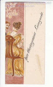 LITHO MENUEKARTE , 1906 ca 17 x 8 cm - Picture 1 of 2