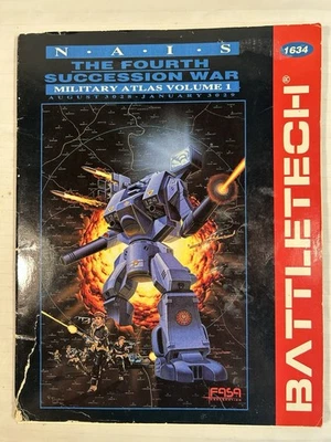 N.A.I.S The Fourth Sucession War Military Atlas Volume 1- Battletech 1634 - Image 1 of 3