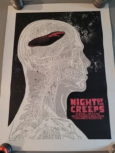 Night Of The Creeps Horrorfilm Poster Druck Mondo Qfschris Limited Edition6/40 - Bild 1 von 11