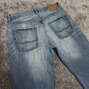 American Eagle Jeans Men's 33x32 (Fits 34x30) Low Loose Faded Teen School - Picture 1 of 9