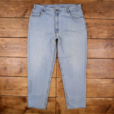 Vintage Levis 545 Jeans 42 x 32 Stonewash Straight Blue Brown Tab Denim - Image 1 of 4