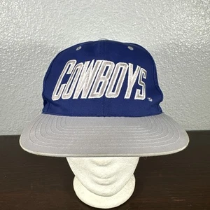 Vintage Dallas Cowboys Team NFL AJD Snapback Hat Vintage Script HTF Rare - Picture 1 of 7