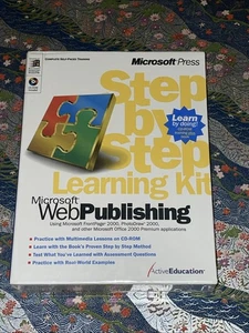 Vintage Microsoft WebPublishing Complete Self-Paced Training Sealed Box - Picture 1 of 3
