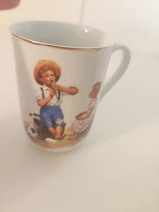 Vintage 1980er Norman Rockwell Museum Sammler Kaffeetassen Teetasse - Bild 1 von 8