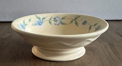 Jabonera Martha Stewart Everyday azul margarita floral amarillo pedestal Foto 1 de 4