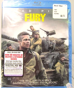 Fury Blu-ray, 2014 WW2 Film Brad Pitt Kriegsfilm BRANDNEU versiegelt A3 - Bild 1 von 5