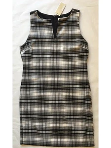 MICHAEL KORS Womens White Crochet Short Sleeve Midi Formal Sheath Dress 8 - Picture 1 of 3