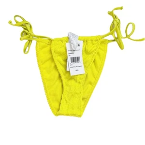 NWT (525) Good American Always Fits Tiny Ties Bikini Bottom Sz 00/0 $55 - Picture 1 of 3