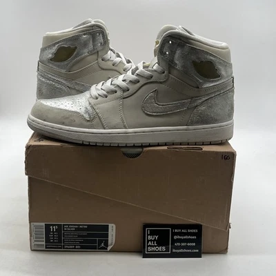 Talla 11.5 - Air Jordan 1 Retro Plateado Alto 25 Aniversario (396009-001) Foto 1 de 4