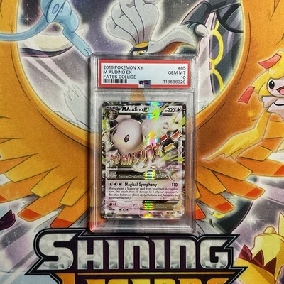Gem Mint PSA 10 2016 Pokemon X & Y Fates Collide M Audino EX 85 Ultra Rare - Image 1 of 2