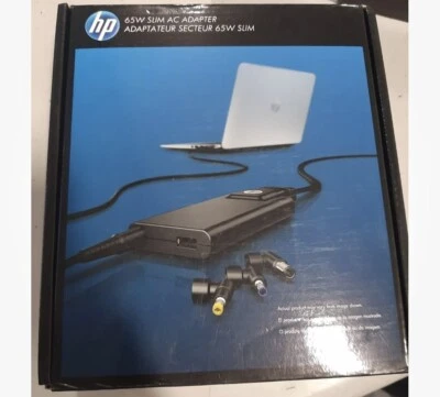 Genuine HP 65W Slim AC Adapter Pavilion EliteBook H6Y82AA#ABA - Image 1 of 4