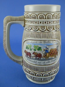 Beer Mug Stein Tankard Wandertag Lauterhofen 1987 Vintage Germany Train - Picture 1 of 3