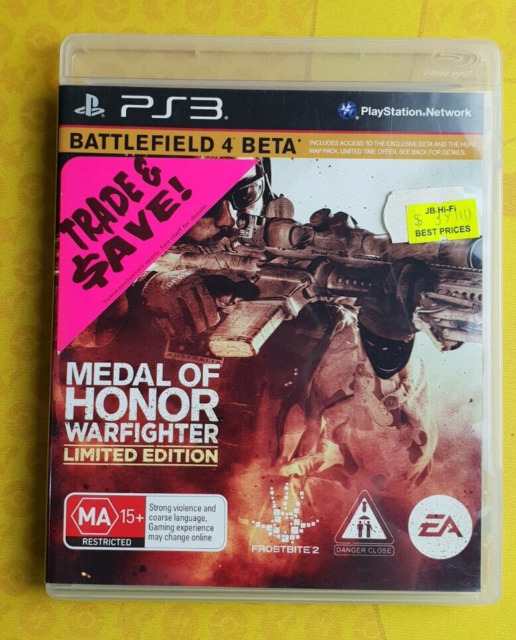 Jogo Medal Of Honor Limited Edition Beta Battlefield 4 Ps3