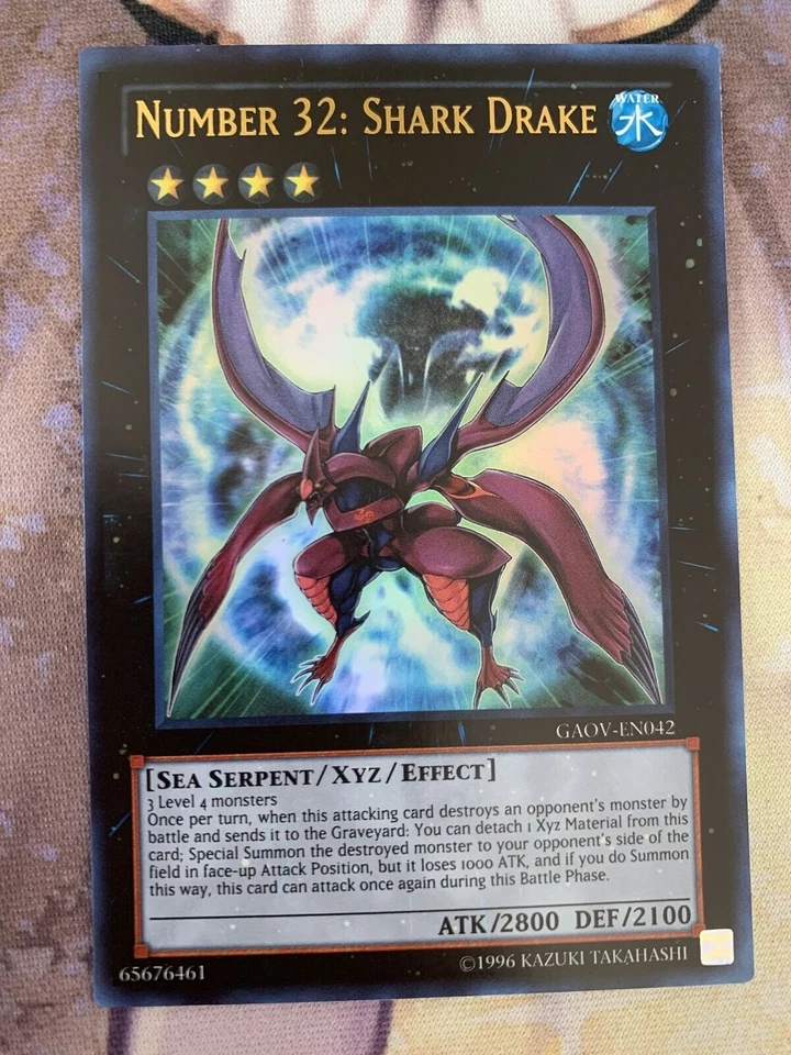 ( NUMBER 32: SHARK DRAKE ) - Ultra Rare - GAOV-EN042 - UNL - NM - Yu-Gi-Oh - Image 1 of 1