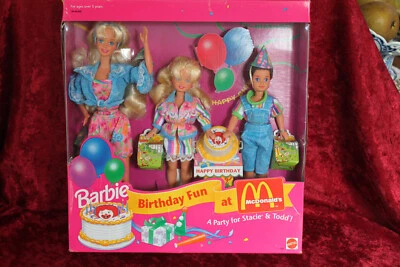 BARBIE Mc Donald Happy Meal Birday Fun et  Mc Donald a party for STacie et Todd - Bild 1 von 4